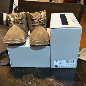 UGG Kids Tan Suede Boots